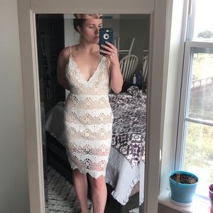 White lace dress